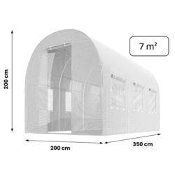 Садовая теплица Plonos 4971-A 2х3.5m (White) Thumb