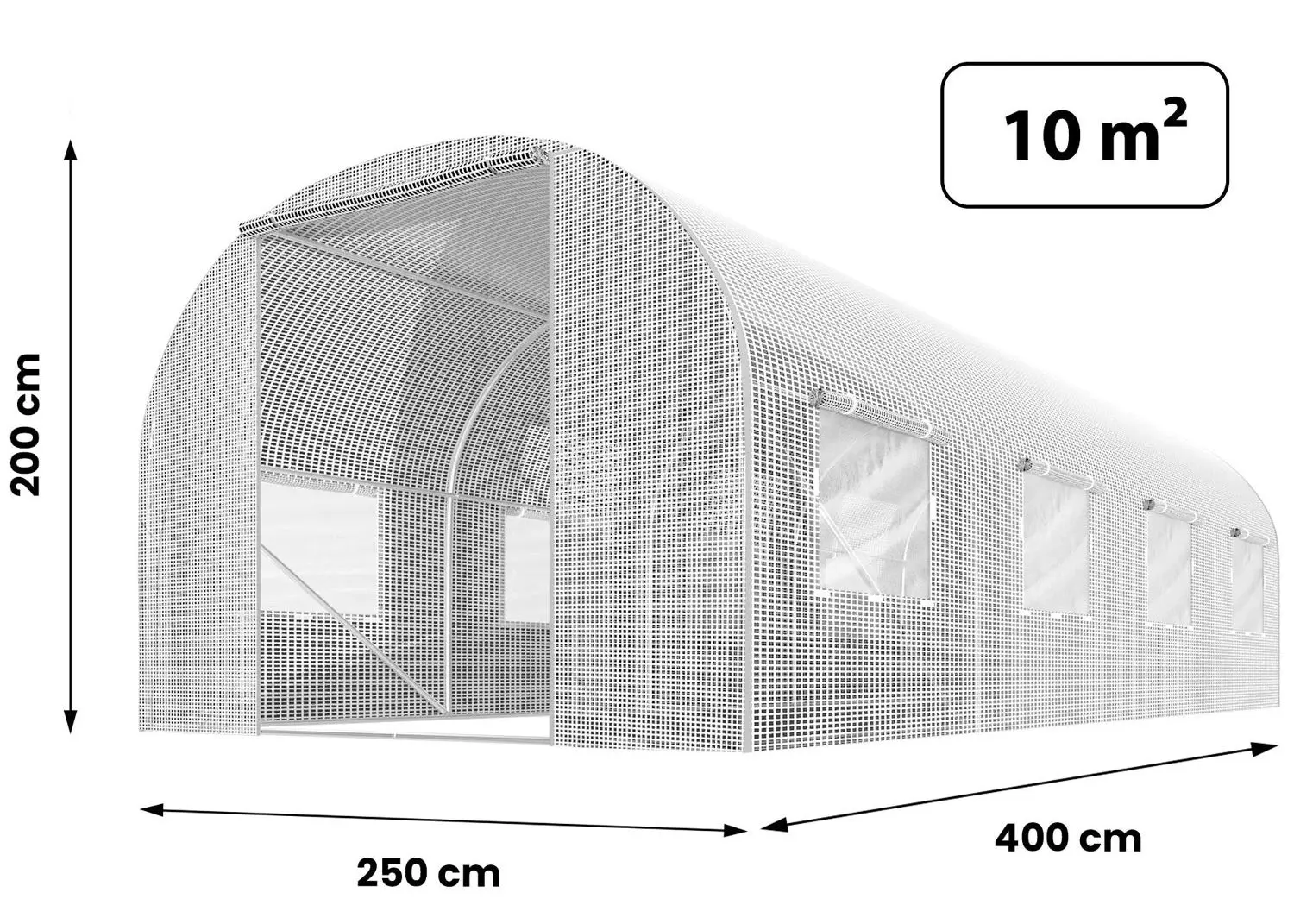 Садовая теплица Plonos 4974 2.5х4m (White)