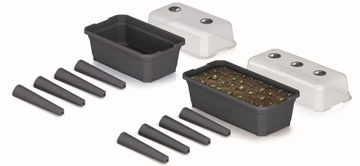Набор переносных парников Prosperplast Respana Set Ecoline (Anthracite) - 5