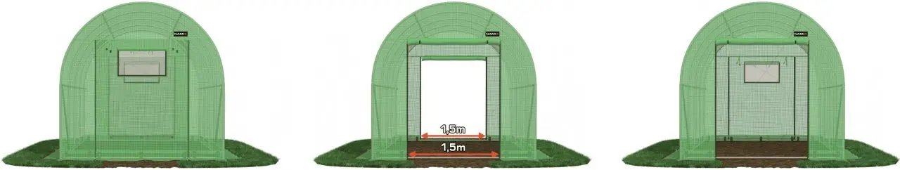 Садовая теплица Tehno MS 10001432 6x3x2.5m (Green)