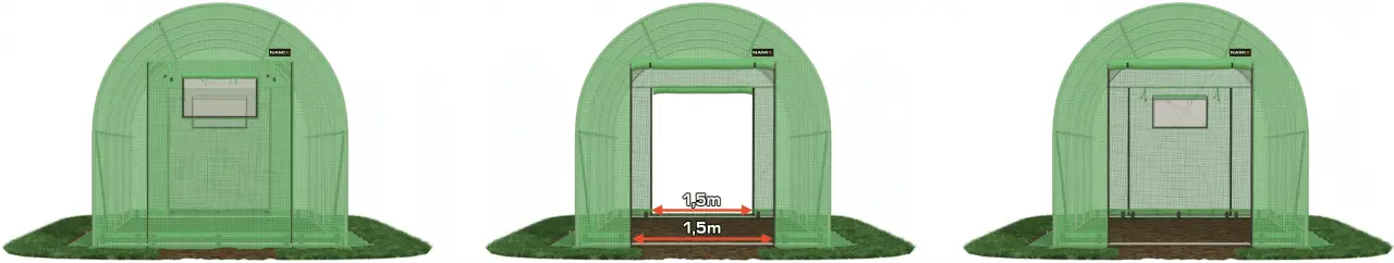 Садовая теплица Tehno MS 10001451 4.5x4x2.5m (Green)