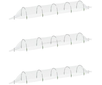 Set mini sere de gradina VidaXL 3281499 1.5x5 m (White)