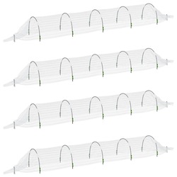 Set mini sere de gradina VidaXL 3281503 1.5x5 m (White)