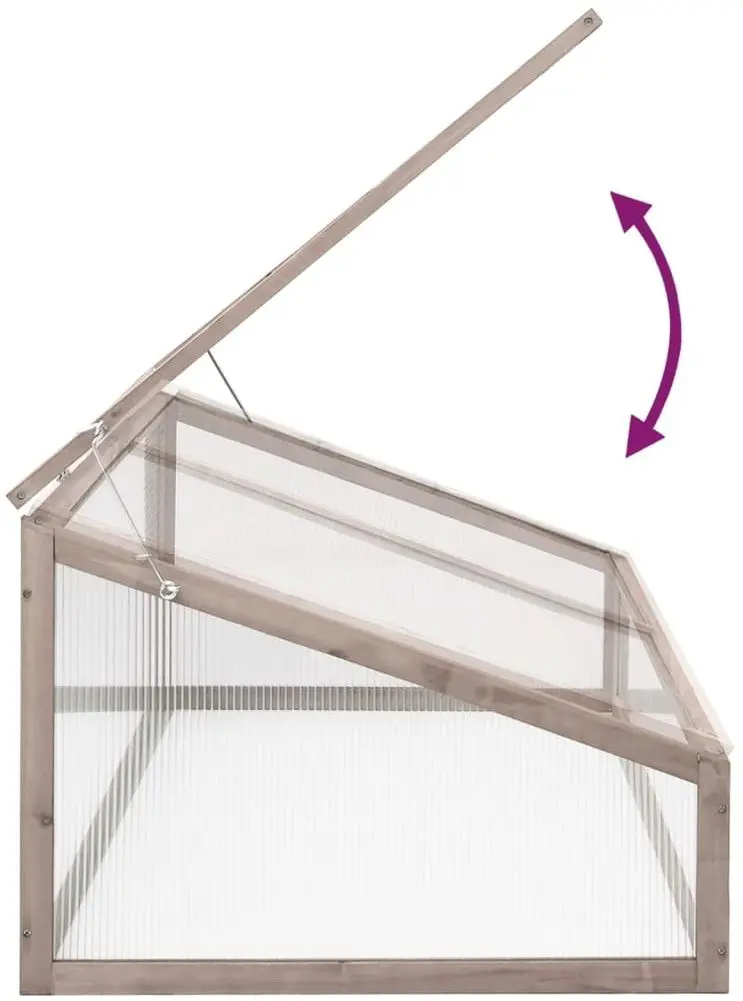 Solar de gradina VidaXL 362647 1.1x0.6m (Grey)