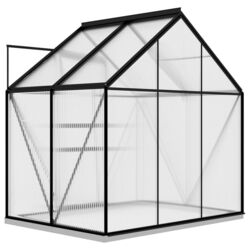 Sera de gradina VidaXL 312065 1.9x1.3m (Anthracite/Transparent) Thumb
