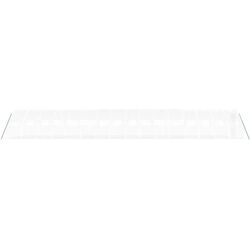 Sera de gradina VidaXL 3188079 18x4x2cm (White) Thumb