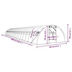 Sera de gradina VidaXL 3188080 20x4x2 (White) Thumb