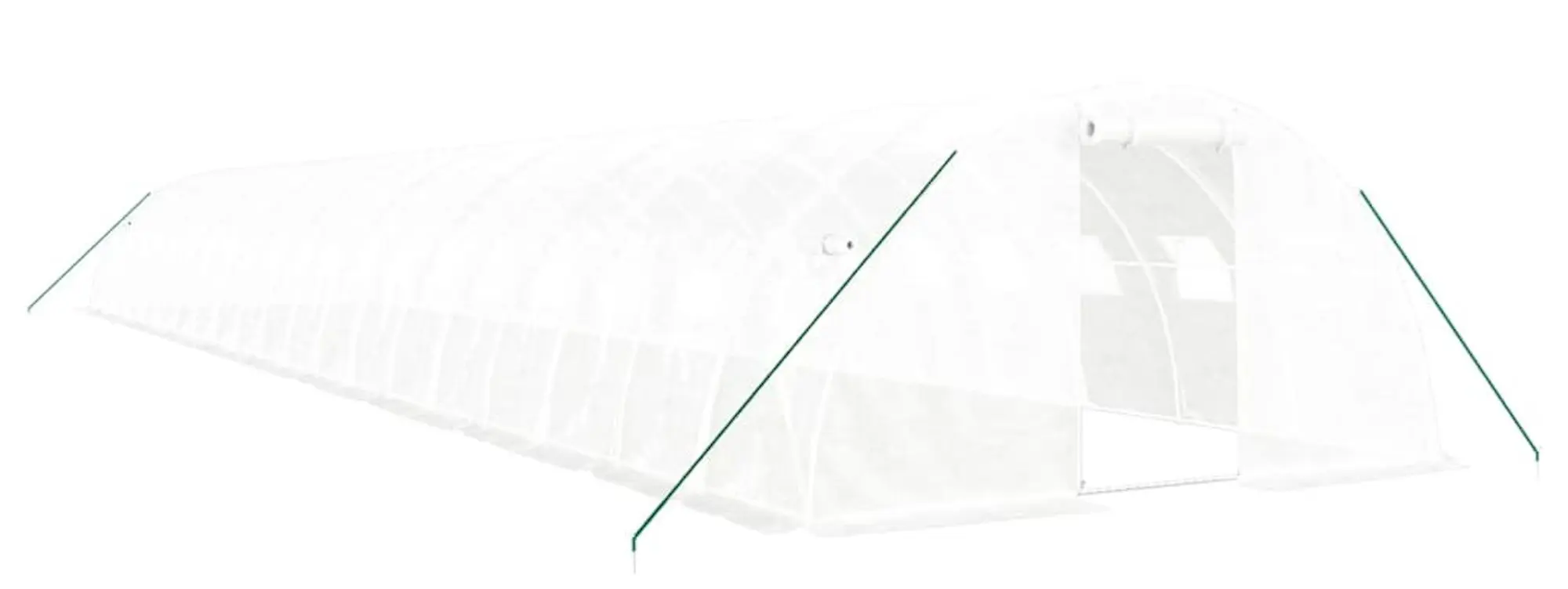 Sera de gradina VidaXL 3188080 20x4x2 (White)