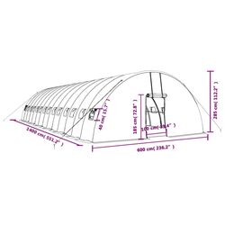 Sera de gradina VidaXL 3188110 14x6m (Green) Thumb