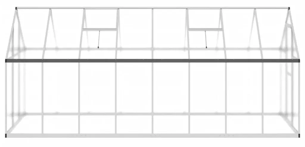 Sera de gradina VidaXL 3266332 4.4x1.7m (Silver)