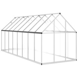 Sera de gradina VidaXL 3266332 4.4x1.7m (Silver) Thumb