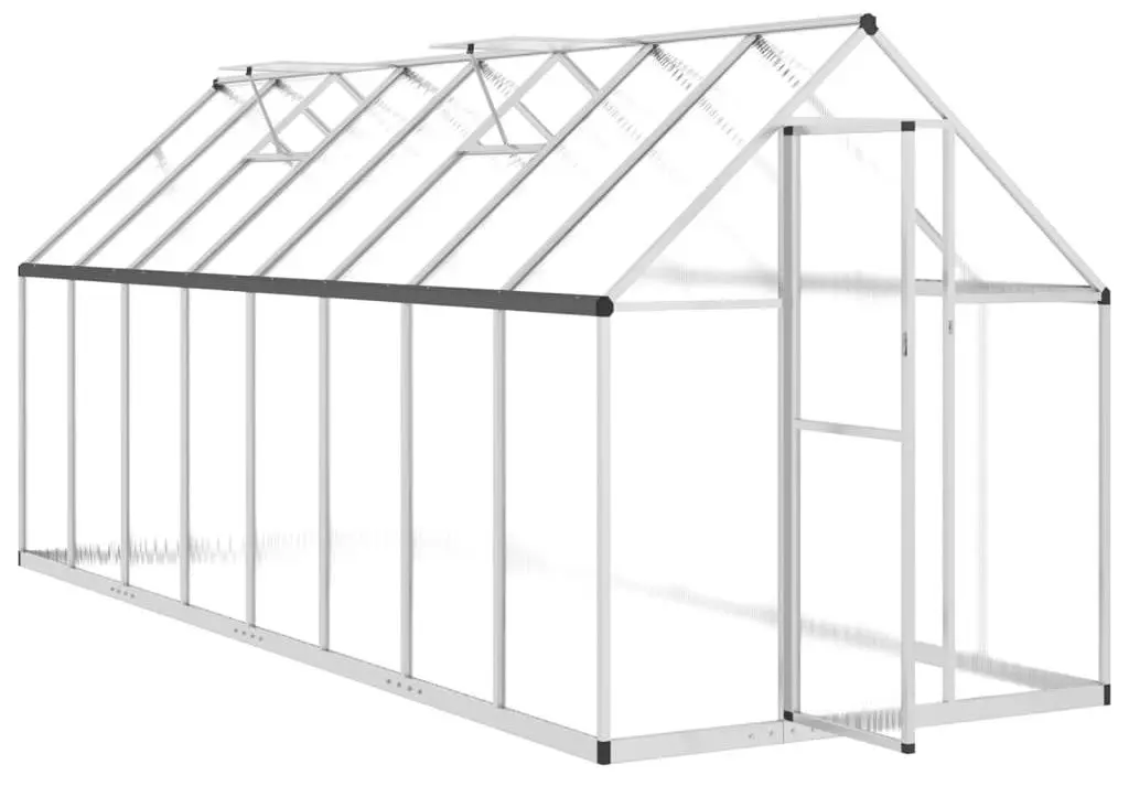 Sera de gradina VidaXL 3266332 4.4x1.7m (Silver)