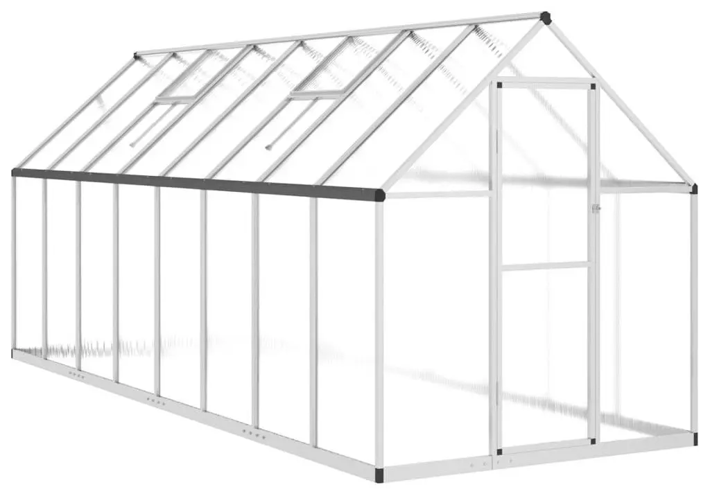 Sera de gradina VidaXL 3266332 4.4x1.7m (Silver)