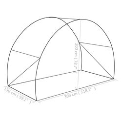 Садовая теплица VidaXL 45748 (White) Thumb