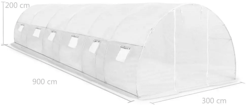 Sera de gradina VidaXL 45752 9x3x2cm (White)