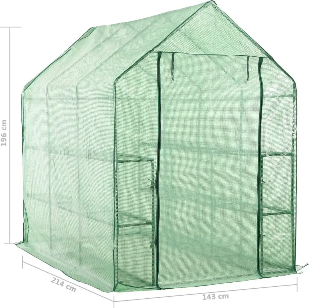 Садовая теплица VidaXL 46913 143x214x196 (Green)