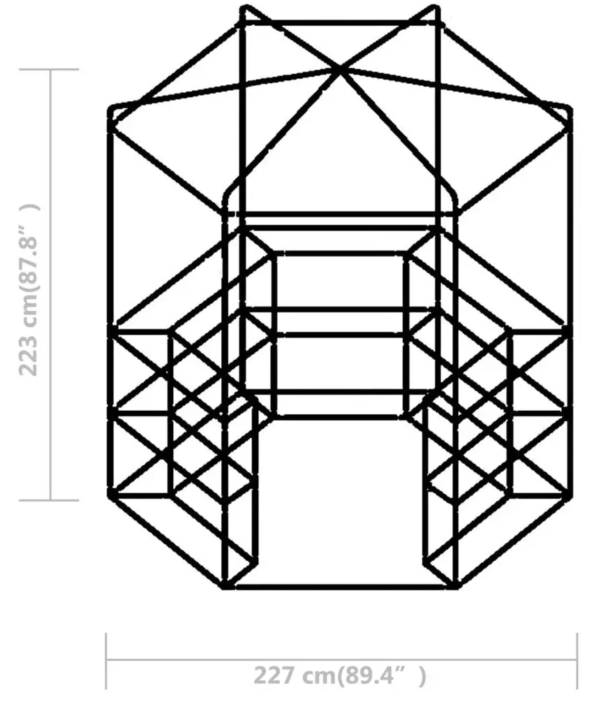 Садовая теплица VidaXL 48166 2.3x2.2m (Green)