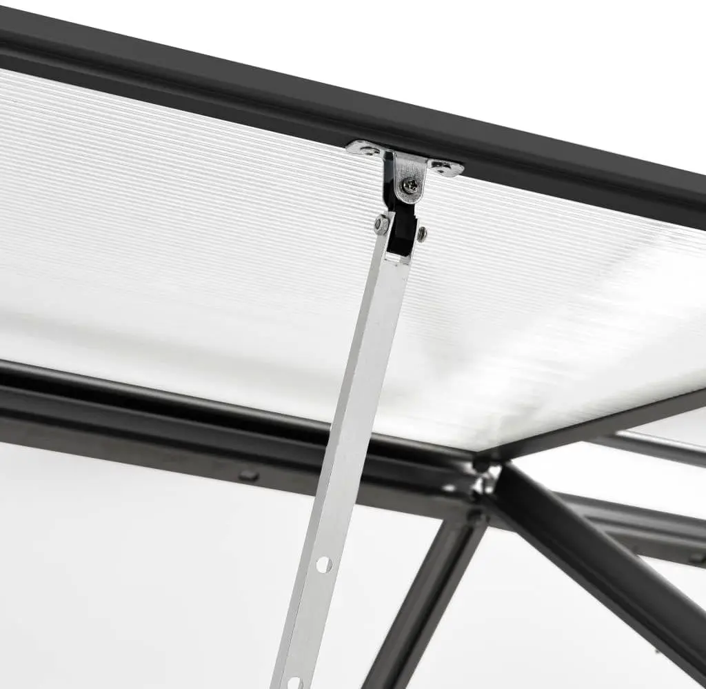 Sera de gradina VidaXL 48218 1.9x3.7m (Anthracite) - 5