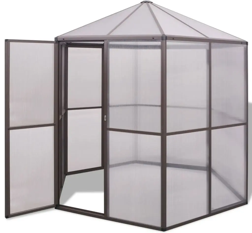 Sera de gradina VidaXL 48836 2.4x2.1m (Brown) - 2