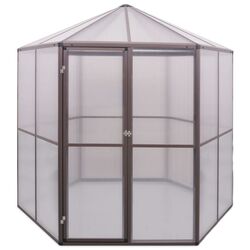 Sera de gradina VidaXL 48836 2.4x2.1m (Brown)