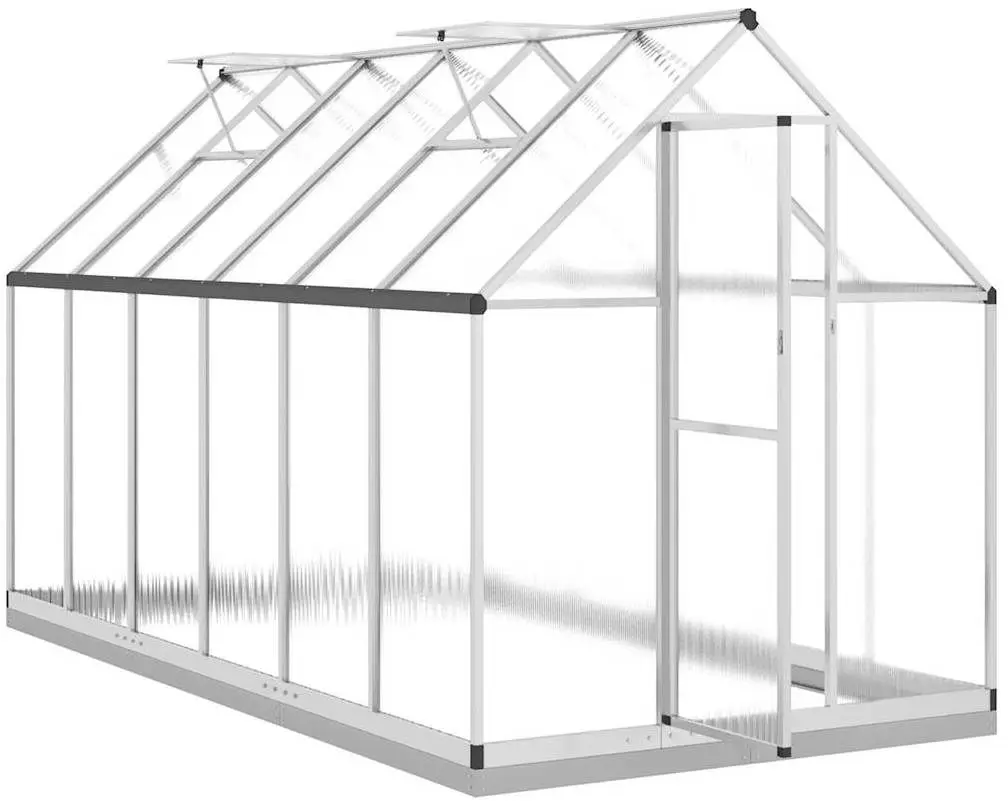 Sera de gradina VidaXL 3266329 3.3x1.7 (Silver)