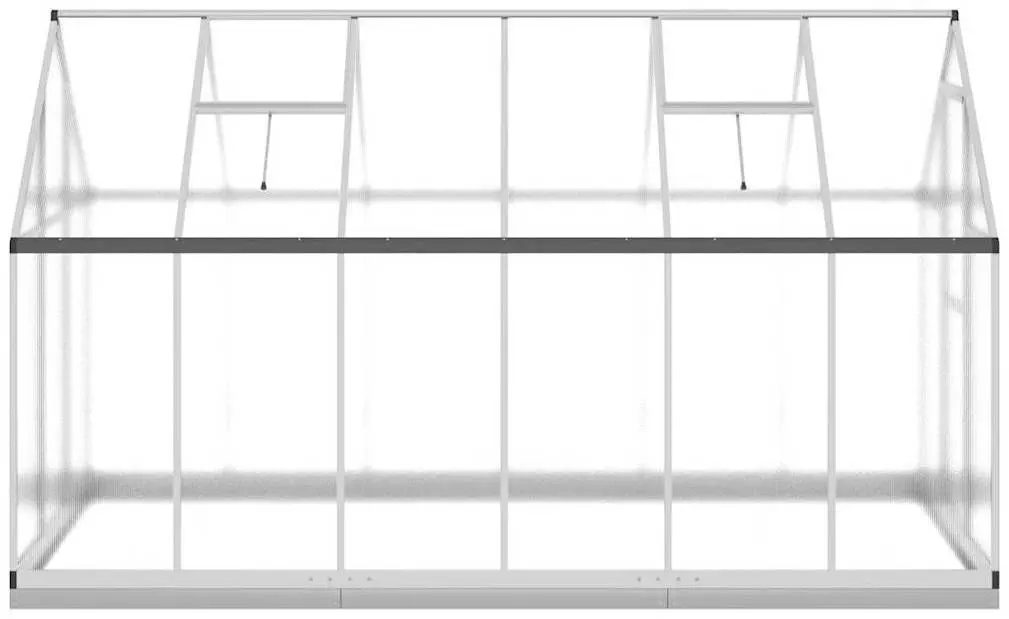 Sera de gradina VidaXL 3266329 3.3x1.7 (Silver)