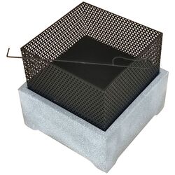 Semineu din piatra artificiala în aer liber Activa MgO Idaho (Black/Grey) Thumb