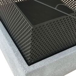 Semineu din piatra artificiala în aer liber Activa MgO Idaho (Black/Grey) Thumb