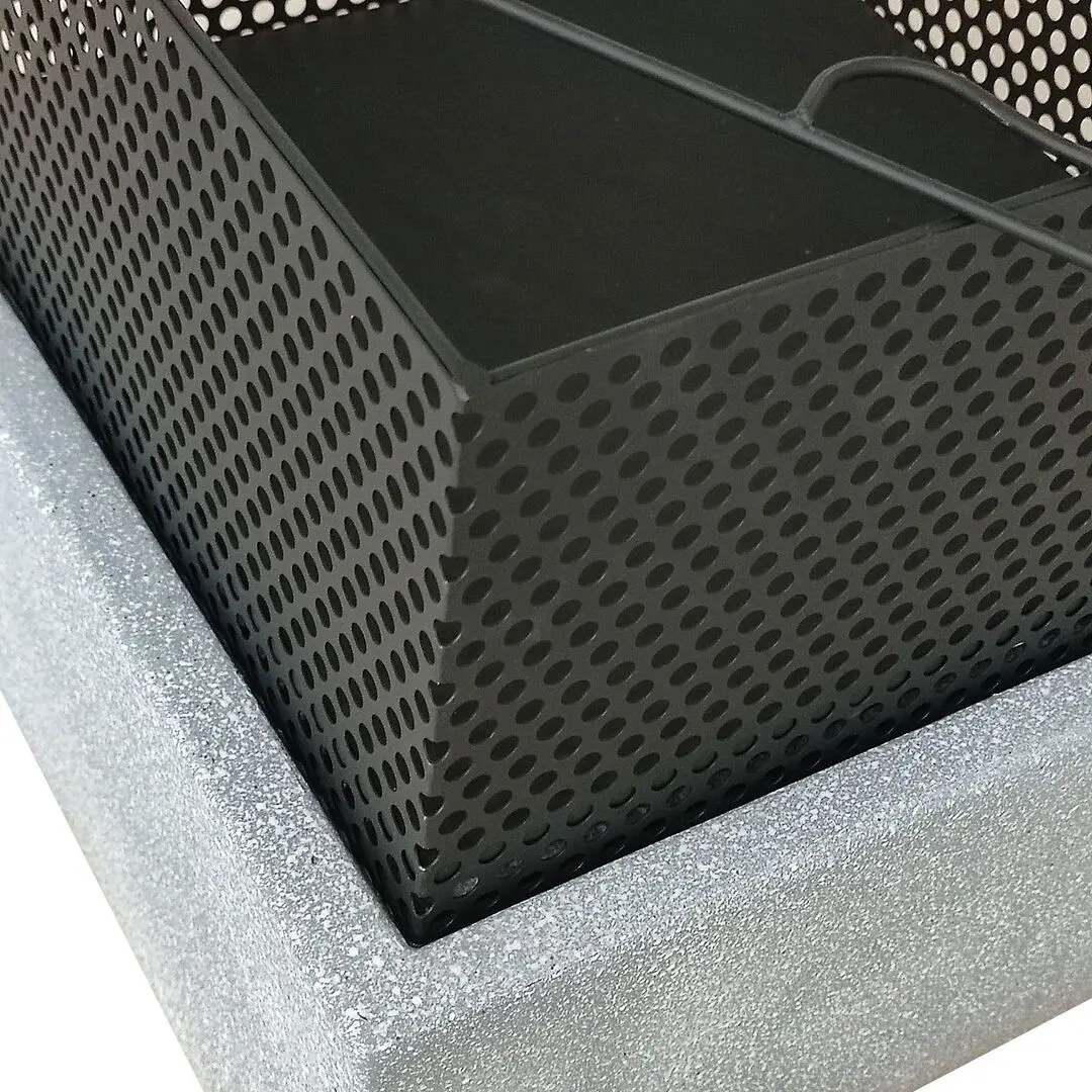 Semineu din piatra artificiala în aer liber Activa MgO Idaho (Black/Grey) - 4