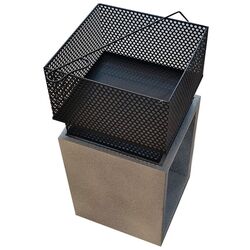 Semineu din piatra artificiala în aer liber Activa MgO Ohio (Black/Grey) Thumb