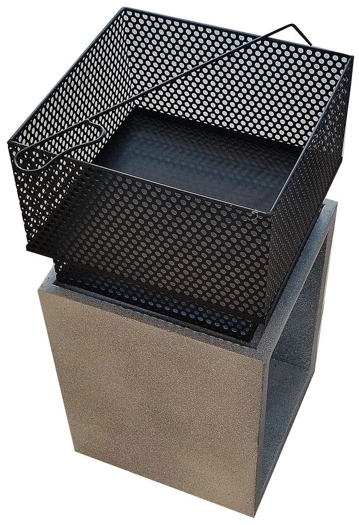 Semineu din piatra artificiala în aer liber Activa MgO Ohio (Black/Grey) - 2