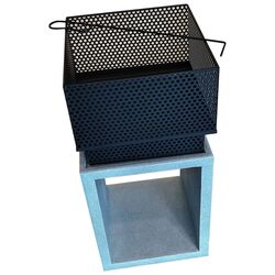 Semineu din piatra artificiala în aer liber Activa MgO Ohio (Black/Grey) Thumb