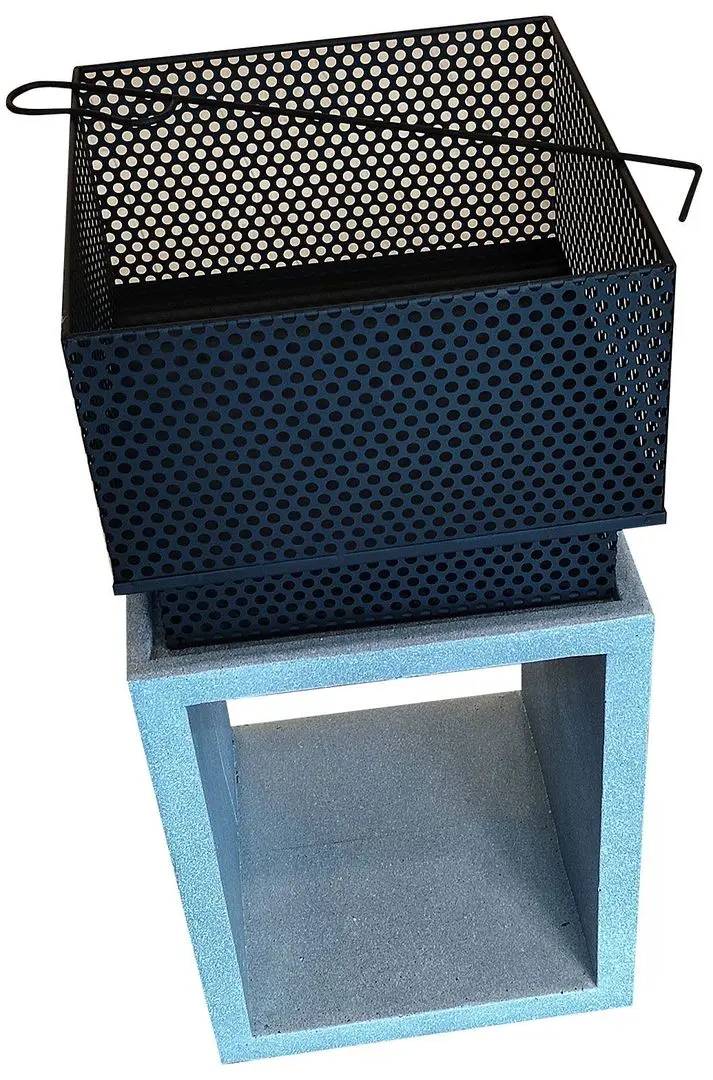 Semineu din piatra artificiala în aer liber Activa MgO Ohio (Black/Grey) - 3