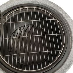 Semineu din piatra artificiala în aer liber cu gratar Activa MgO Miami (Black/Grey) Thumb