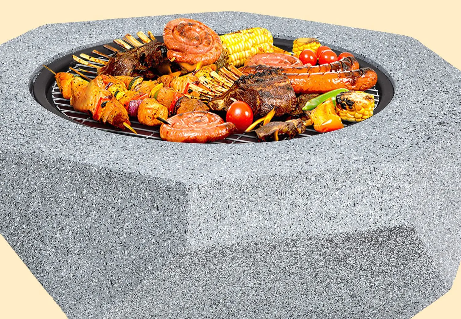 Castron pentru foc Blumfeldt Diamond (Grey)