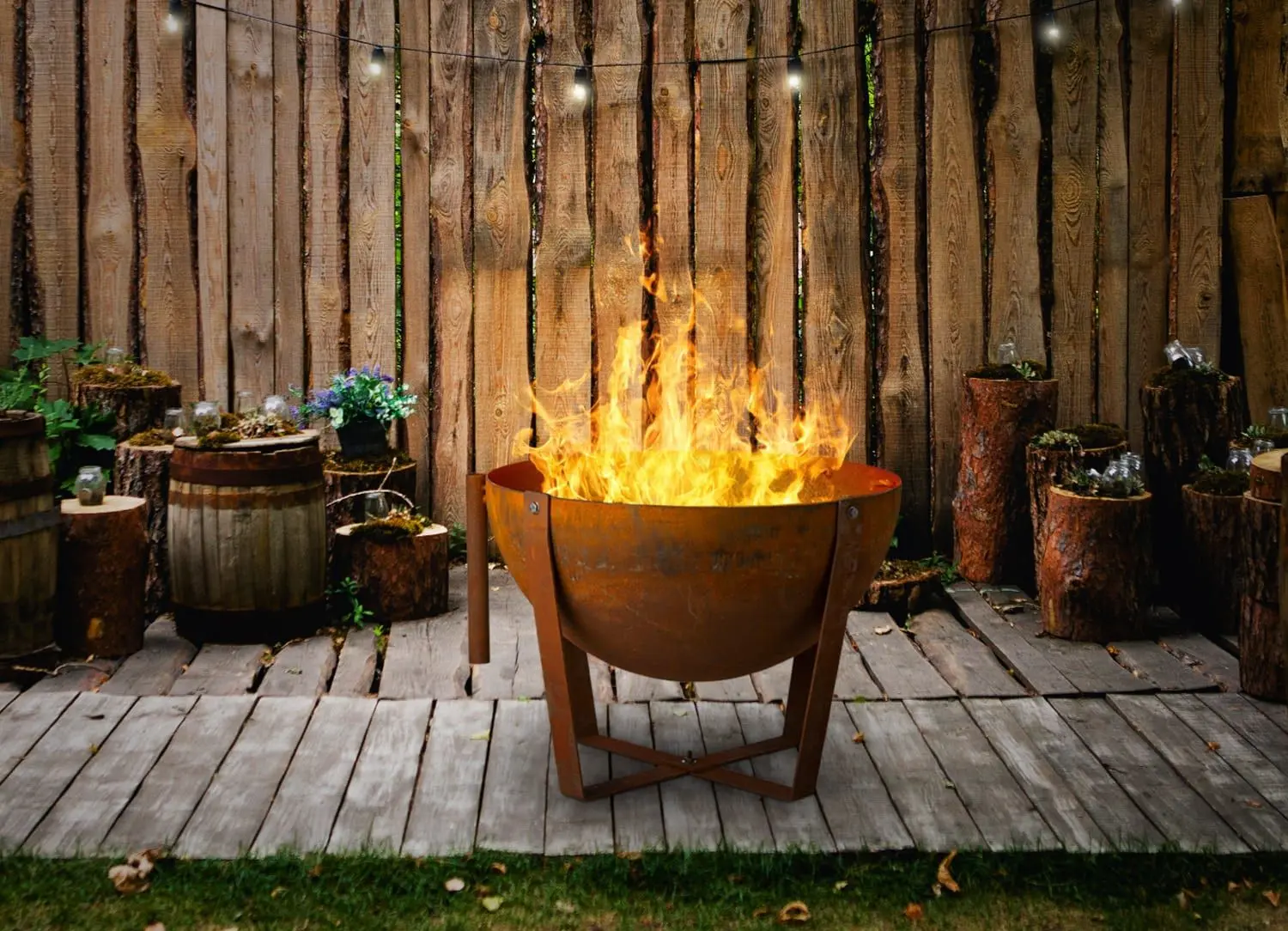 Castron pentru foc Blumfeldt Fire Globe (Rust)