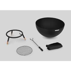 Castron pentru foc Blumfeldt Fireball (Black/Wood) Thumb