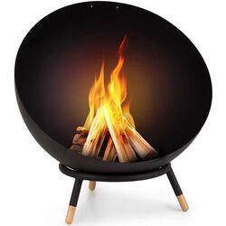 Чаша для костра Blumfeldt Fireball (Black/Wood)
