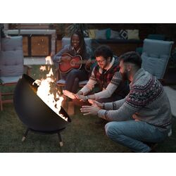 Castron pentru foc Blumfeldt Fireball (Black/Wood) Thumb