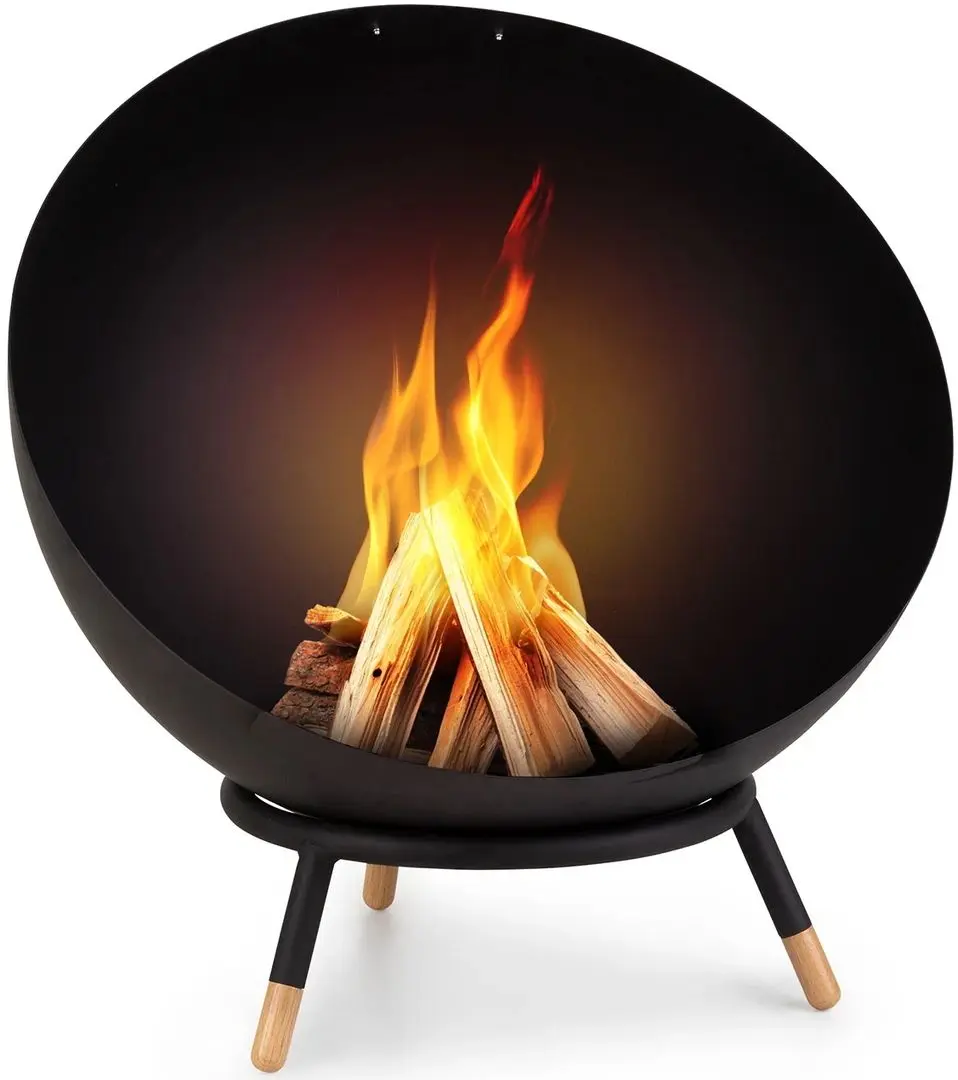 Castron pentru foc Blumfeldt Fireball (Black/Wood)