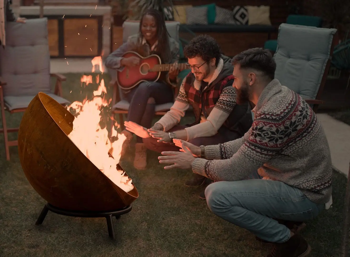 Чаша для костра Blumfeldt Fireball (Rust/Black) - 8