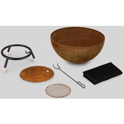 Castron pentru foc Blumfeldt Fireball (Rust/Wood) Thumb