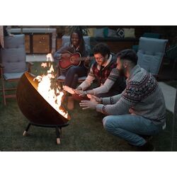 Castron pentru foc Blumfeldt Fireball (Rust/Wood) Thumb