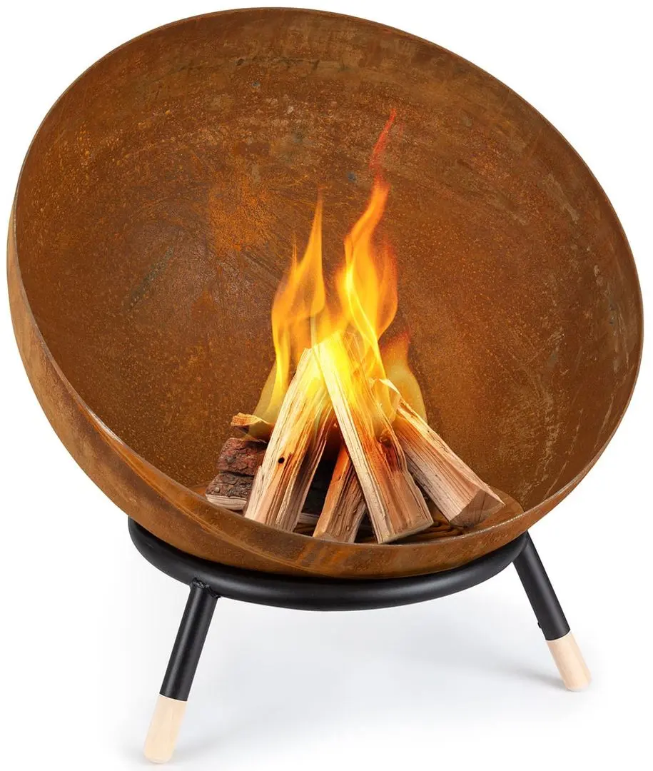 Castron pentru foc Blumfeldt Fireball (Rust/Wood)