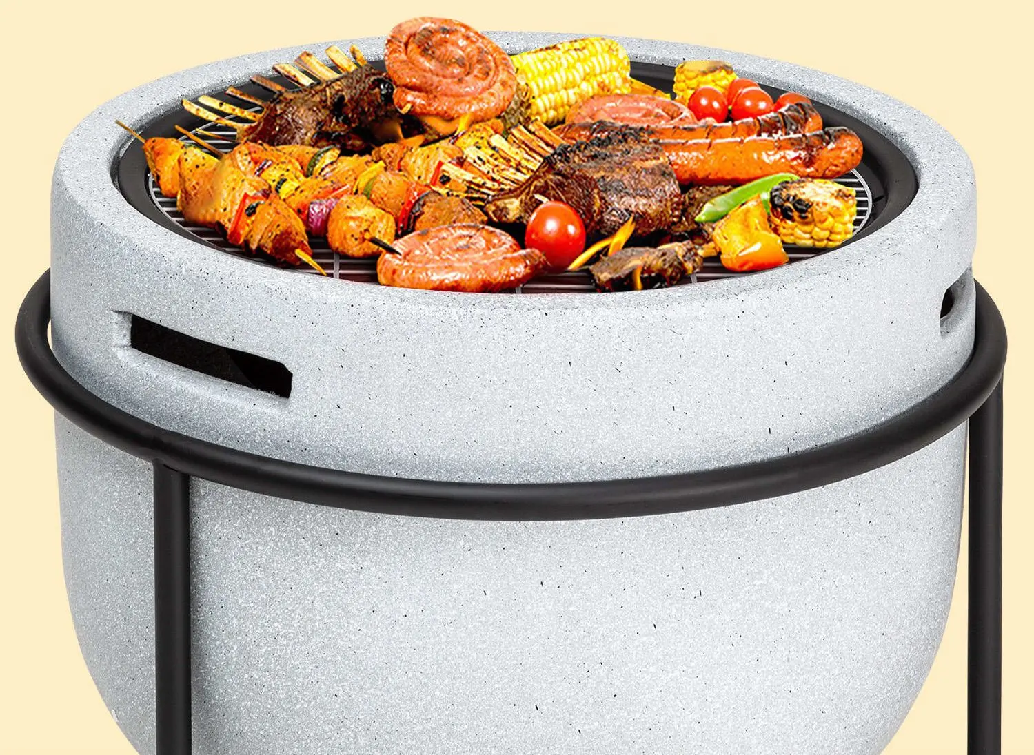 Castron pentru foc Blumfeldt Grail (Light Grey) - 3