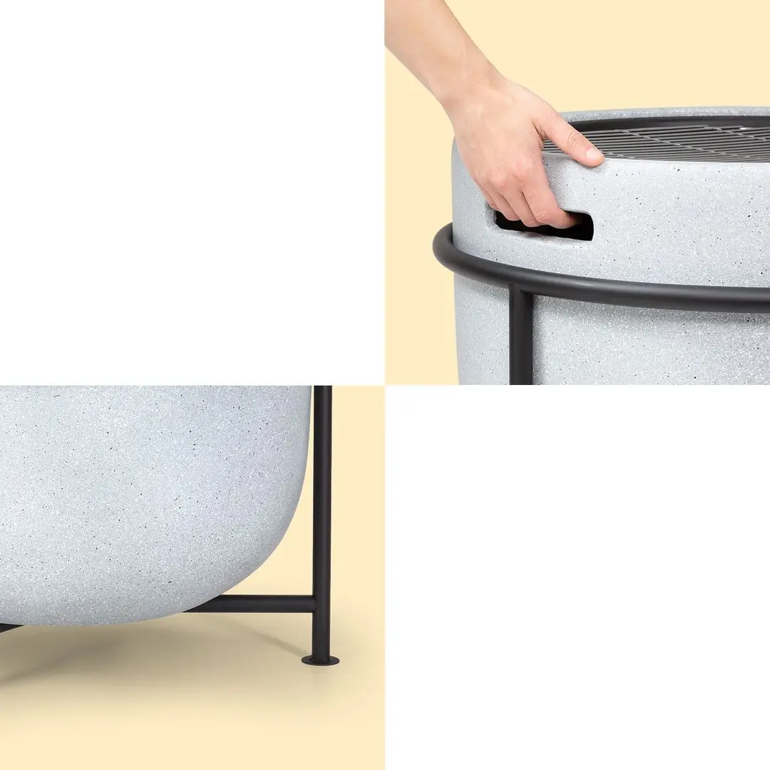 Castron pentru foc Blumfeldt Grail (Light Grey) - 5