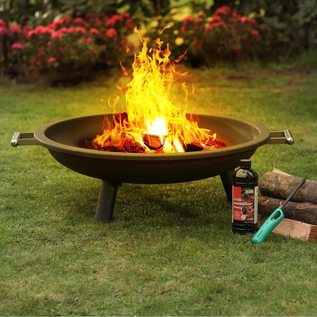 Castron pentru foc Blumfeldt Trino Feuerschale Feuerkorb (Black)