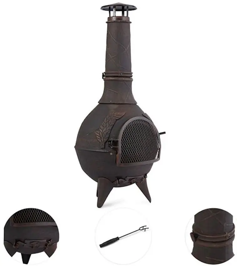 Уличный чугунный камин Blumfeldt Augustus (Bronze) - 3