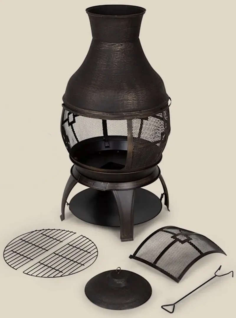 Уличный чугунный камин Blumfeldt Titus (Black)