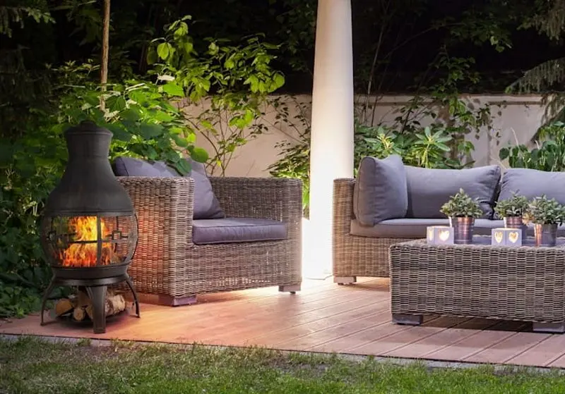 Уличный чугунный камин Blumfeldt Titus (Black)